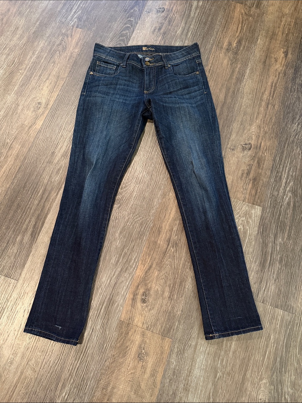 Women’s Kut from the Kloth Dark Blue Straight Leg Jeans Sz 2